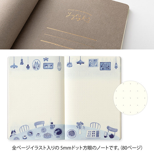 Midori | Cuaderno Yuru Log B6 Blue Nordic