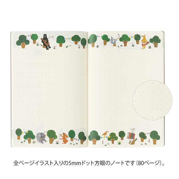 Midori | Cuaderno Yuru Log B6 Forest Animal
