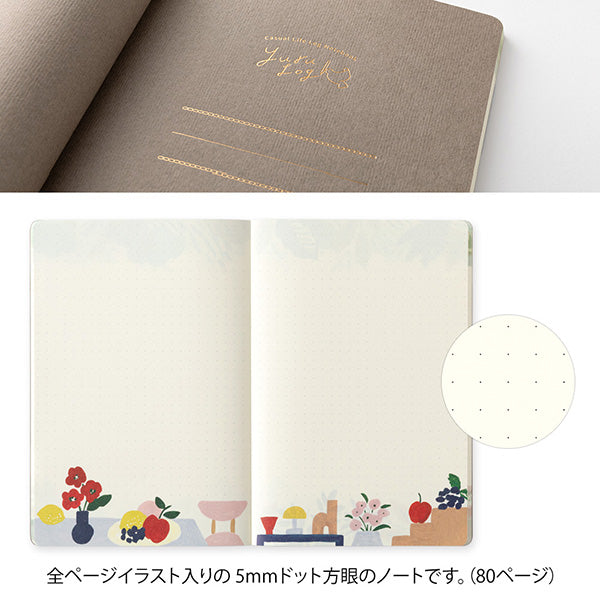 Midori | Cuaderno Yuru Log B6 Motif Textile