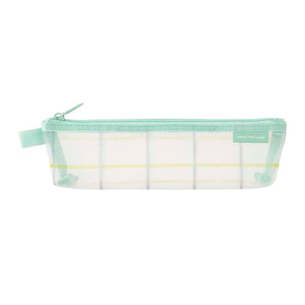 Midori | Estuche de Malla Pen Case Check Green