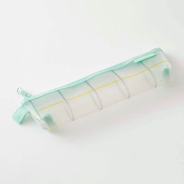 Midori | Estuche de Malla Pen Case Check Green
