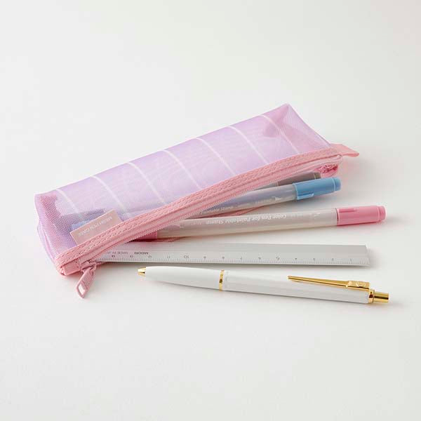 Midori | Estuche de Malla Pen Case Stripe Purple