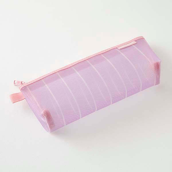 Midori | Estuche de Malla Pen Case with Gusset Stripe Purple