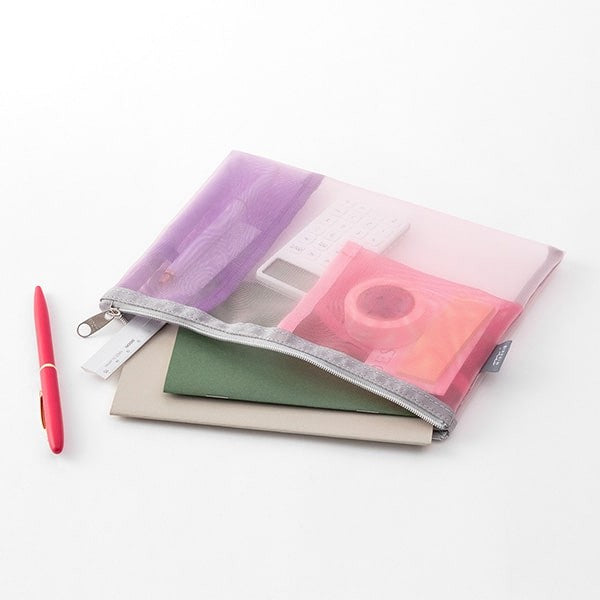 Midori | Estuche de Malla Pen & Tools Rosa
