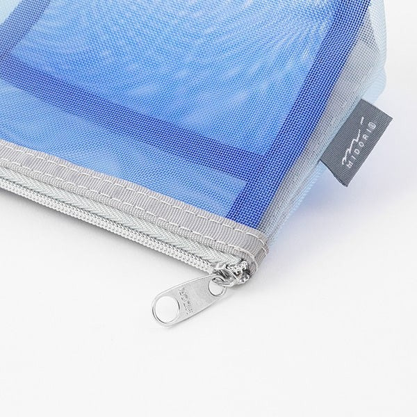 Midori | Estuche Gusset de Malla Pen & Tools Azul