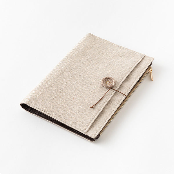 Midori | Funda de Tela para Cuadernos Yuru Log B6 Beige