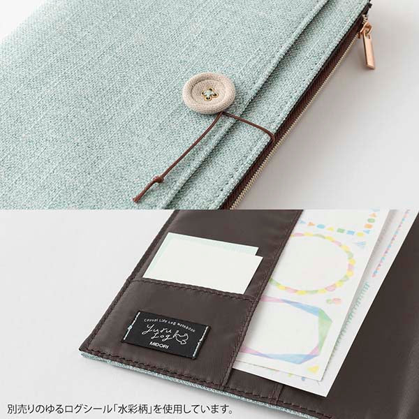 Midori | Funda de Tela para Cuadernos Yuru Log B6 Light Blue