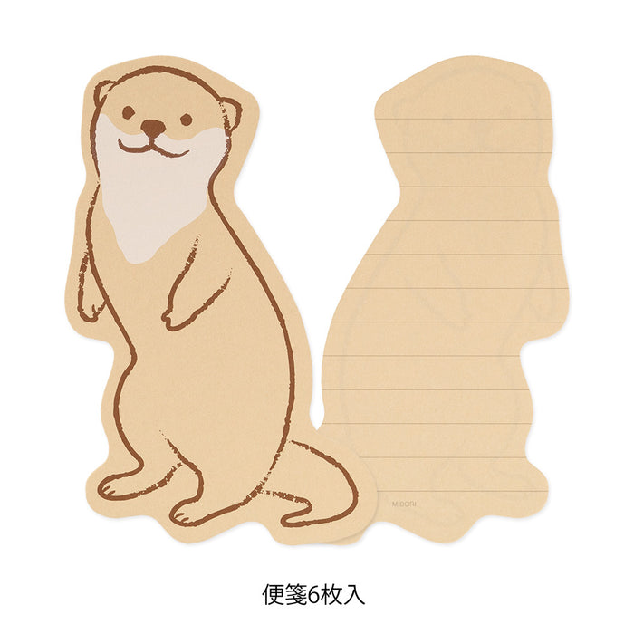 Midori Letter Set - Die-Cut Otter