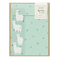 Midori Letter Set with Stickers - Alpaca