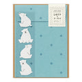 Midori Letter Set with Stickers - Polar Bear