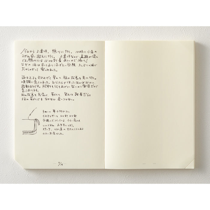 Midori MD Notebook Journal - A5 - 1 Day 1 Page - Blank