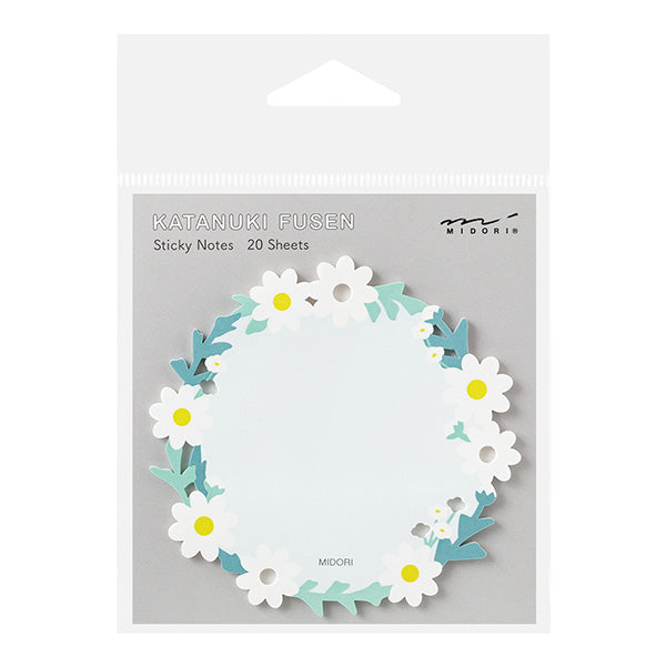 Midori | Notas Adhesivas Die Cutting Wreath White