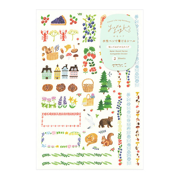 Midori | Pegatinas Yuru Log Forest Scandinavia (2pc)