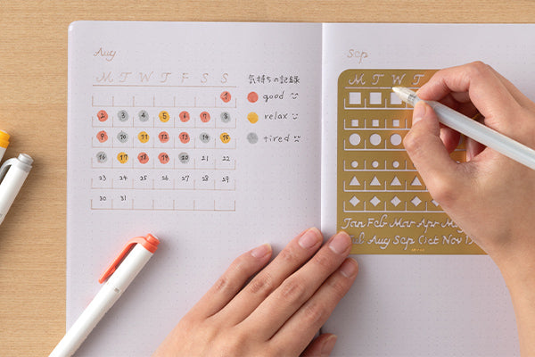 Midori | Plantilla Calendar Template L Monthly Block