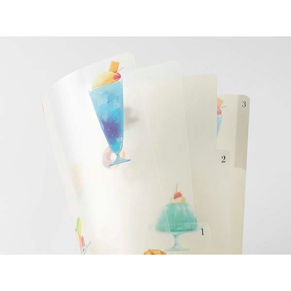 Midori | Portafolios de 3 Compartimentos A4 Cafe