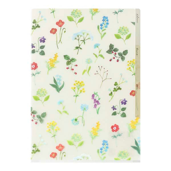 Midori | Portafolios de 3 Compartimentos A4 Flowers C