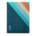 Midori | Portafolios de 5 Compartimentos A4 Stripe Navy
