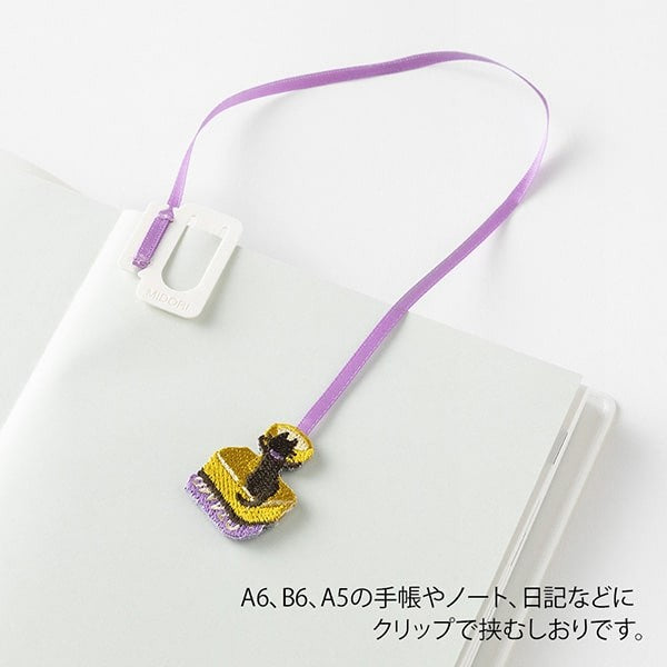 Midori | Punto de Libro Clip Bordado Gato