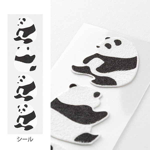 Midori | Set de Cartas Con Pegatinas Panda