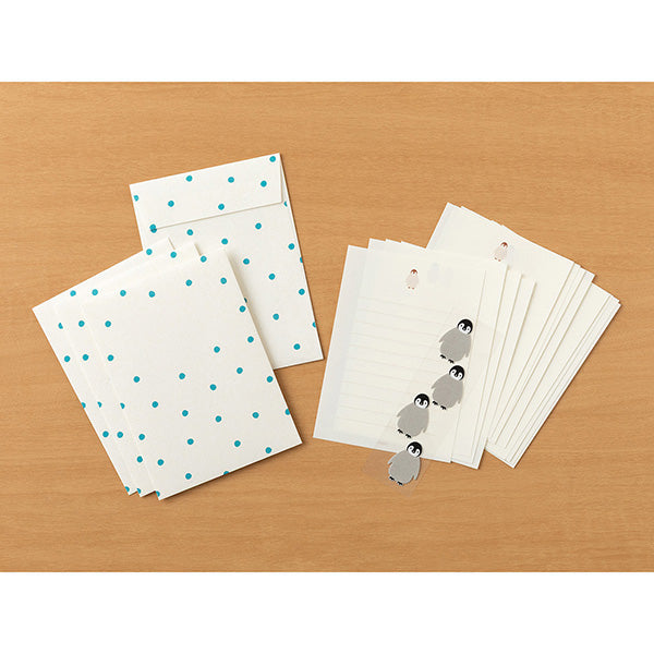 Midori | Set de Cartas Con Pegatinas Penguin