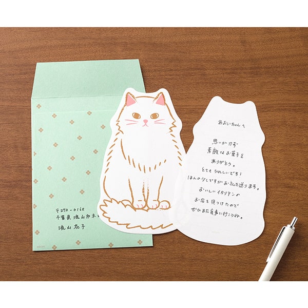 Midori | Set de Cartas Die-Cut Cat