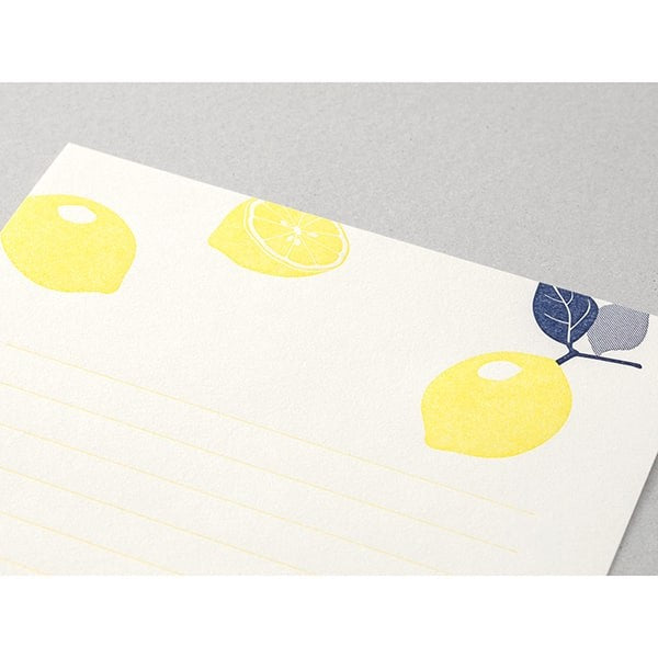 Midori | Set de Cartas Letterpress Lemon