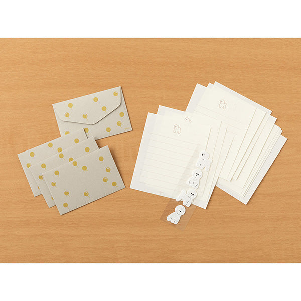 Midori | Set de Cartas Mini con Pegatinas Bichon Frise