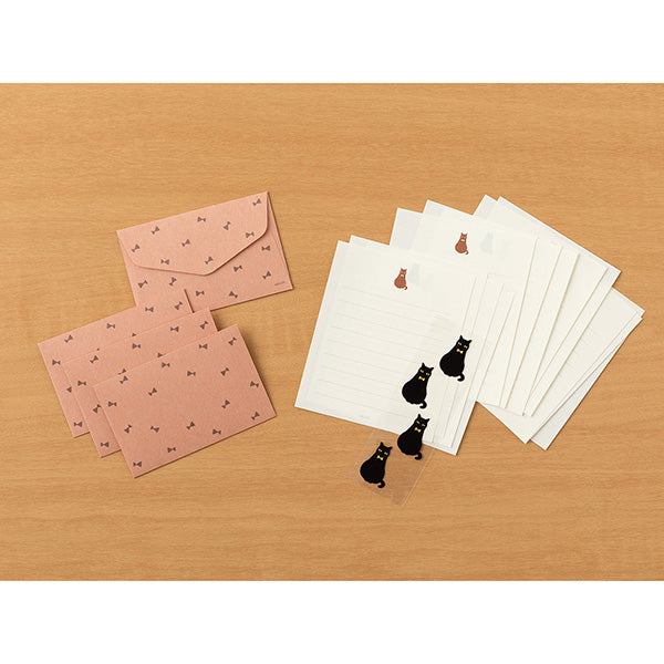 Midori | Set de Cartas Mini con Pegatinas Black Cat