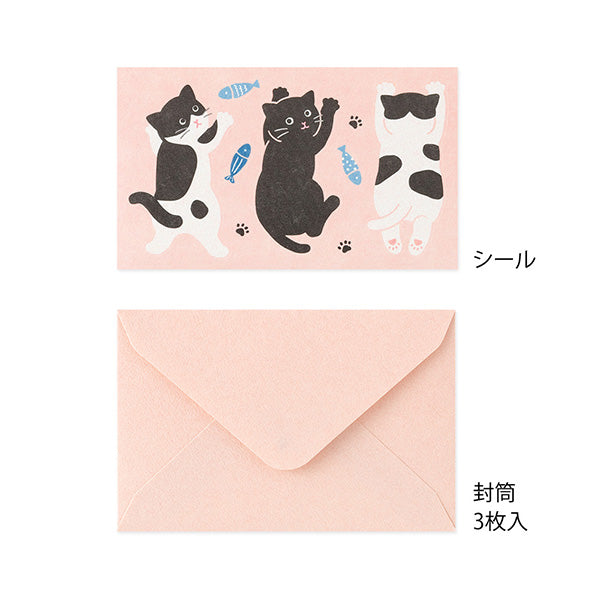Midori | Set de Cartas Mini con Pegatinas Hungry Cat