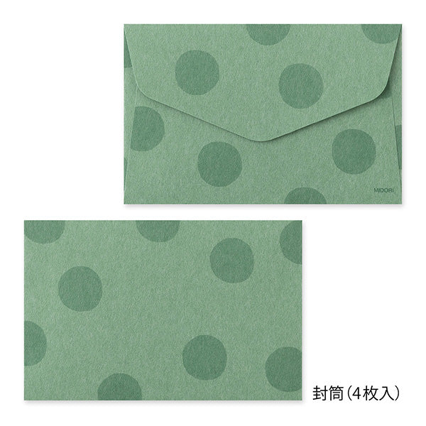 Midori | Set de Cartas Mini con Pegatinas Panda