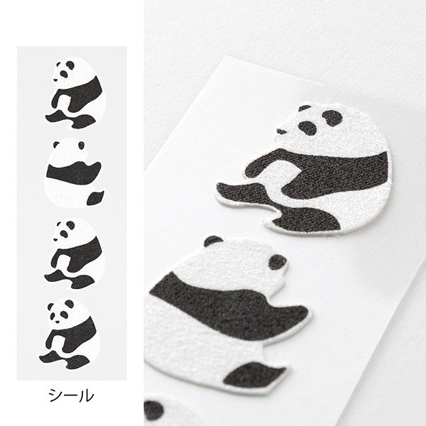 Midori | Set de Cartas Mini con Pegatinas Panda