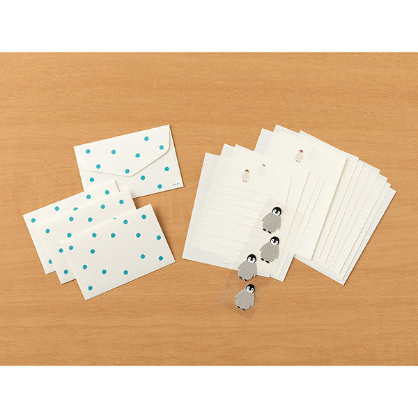 Midori | Set de Cartas Mini con Pegatinas Penguin