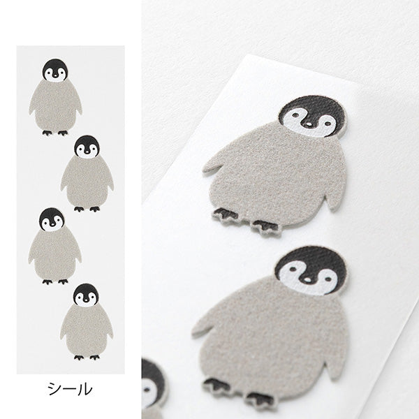 Midori | Set de Cartas Mini con Pegatinas Penguin