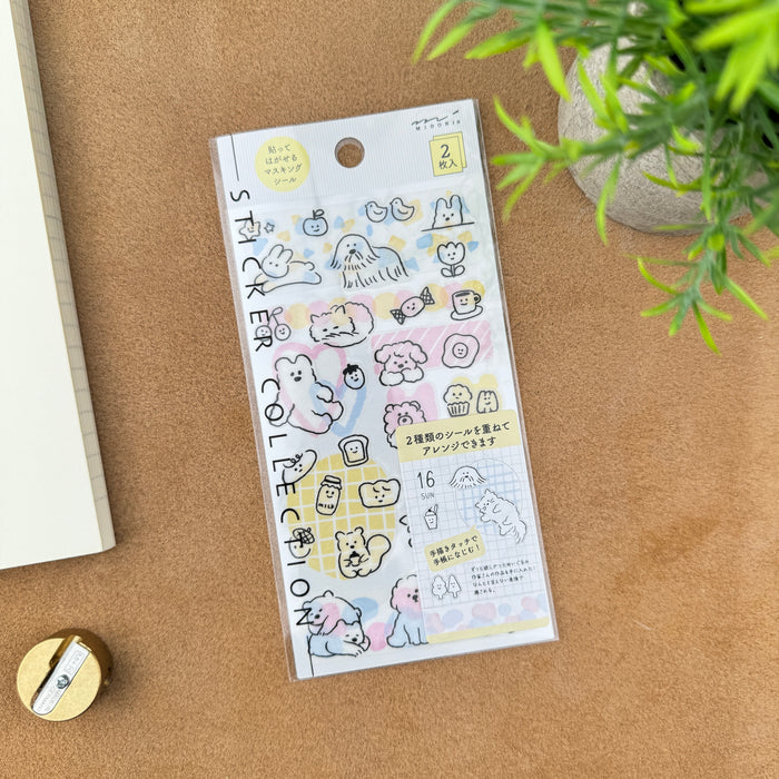 Atlas Stationers - Midori Sticker - Cute Motif - Stickers