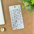 Atlas Stationers - Midori Sticker - Monotone Flower - Stickers