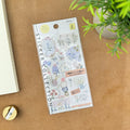 Atlas Stationers - Midori Sticker - Monotone Flowers - Stickers