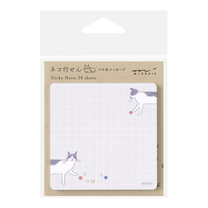 Midori Sticky Notes - Ball & Cat