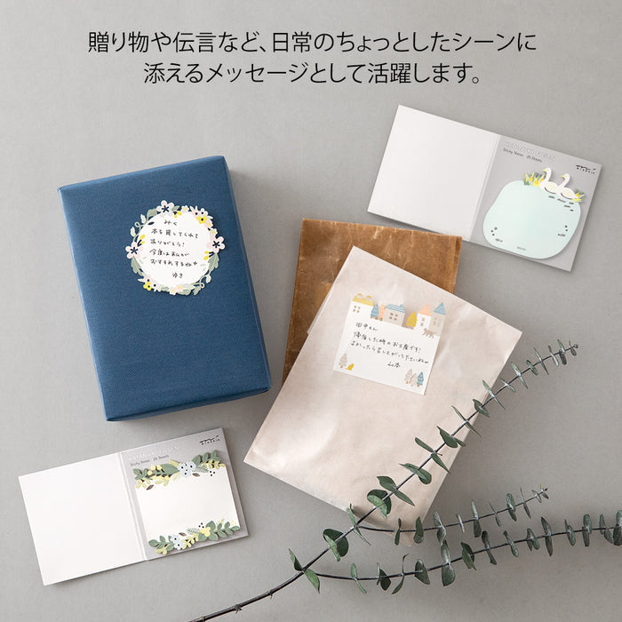 Midori Sticky Notes - Die-Cut Leaves