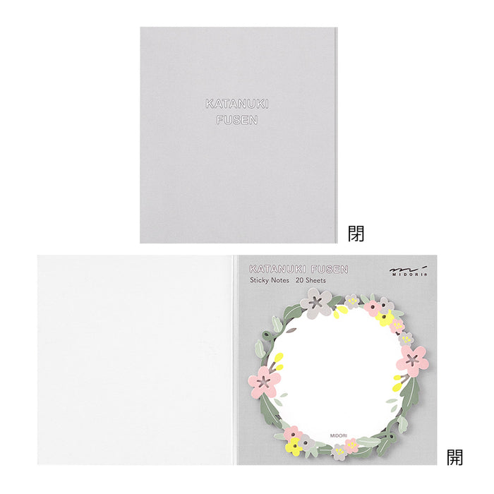 Midori Sticky Notes - Die-Cut Wreath