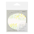 Midori Sticky Notes - Transparent - Flower Garden Yellow