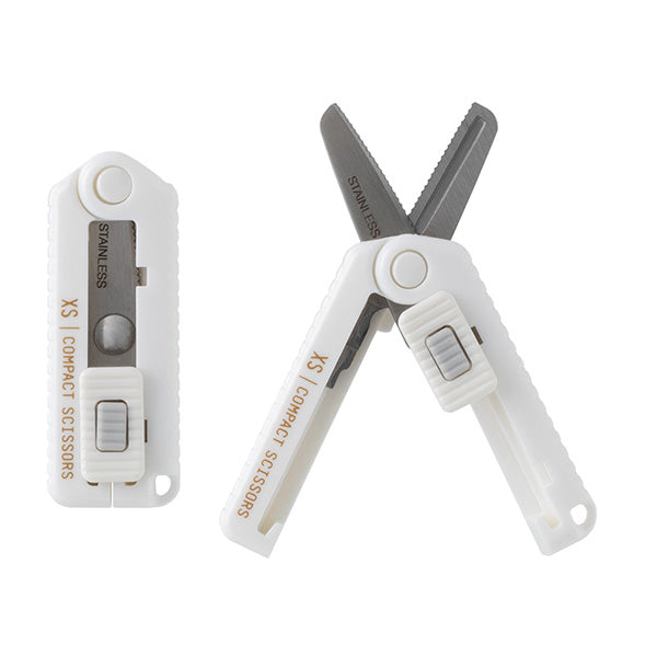 Midori | XS Mini Tijeras Dentadas Compactas Blanco