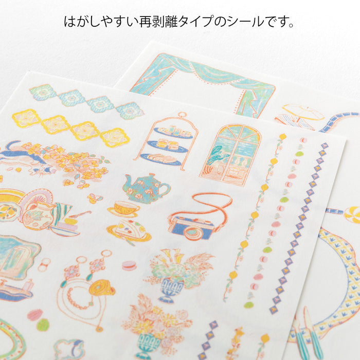 Atlas Stationers - Midori Yuru Log Sticker 2 Sheets - Travel & Hotel - Stickers - Image 3