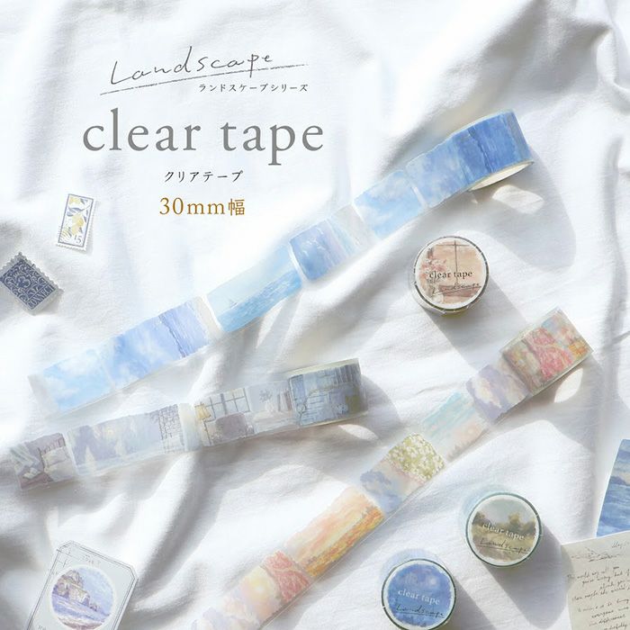 Mind Wave Clear Washi Tape - Landscape Series - Dusk
