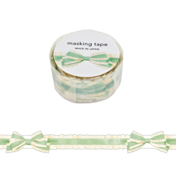 Mind Wave | Ribbon Die-Cut Ruffle Green Washi Tape
