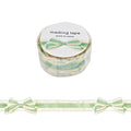 Mind Wave | Ribbon Die-Cut Ruffle Green Washi Tape