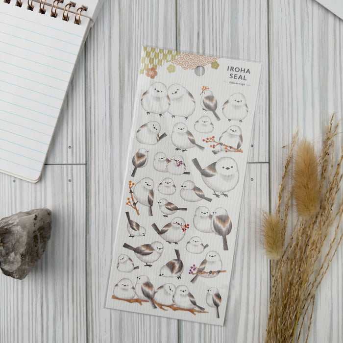 Atlas Stationers - Mind Wave Sticker - Iroha Long-Tailed Tit - Stickers