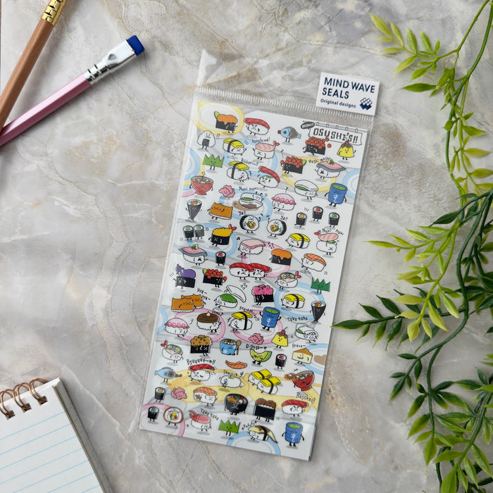 Atlas Stationers - Mind Wave Sticker - Sushi - Stickers