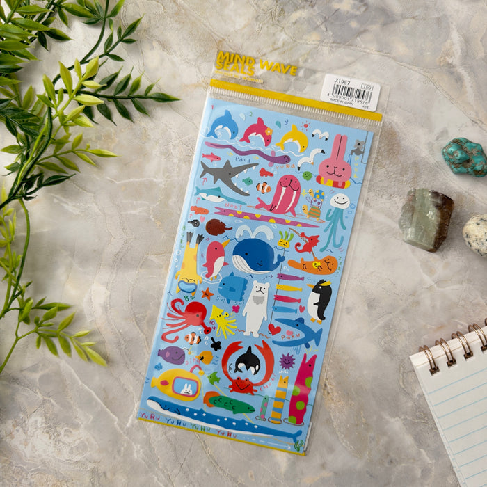 Atlas Stationers - Mind Wave Sticker - Yuru Fish - Stickers