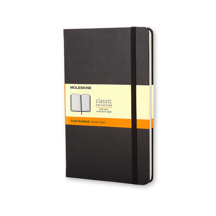 Moleskine Pocket Classic Hard Cover Notebook - Black - Ruled | Atlas Stationers.