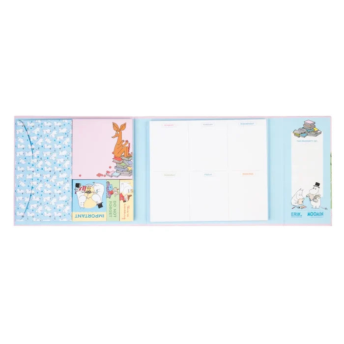 Moomin | Set de Notas Adhesivas con Planificador Semanal Moomin